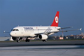 Airbus Maschine der Turkish Airlines.