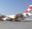 Swiss Flugzeug am Vorfeld